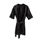 Κιμονό-Ρόμπα Σατέν ΟΝΕ SIZE Black